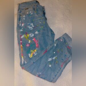 Ralph Lauren Multicolor Paint-Splattered Boyfriend Jeans